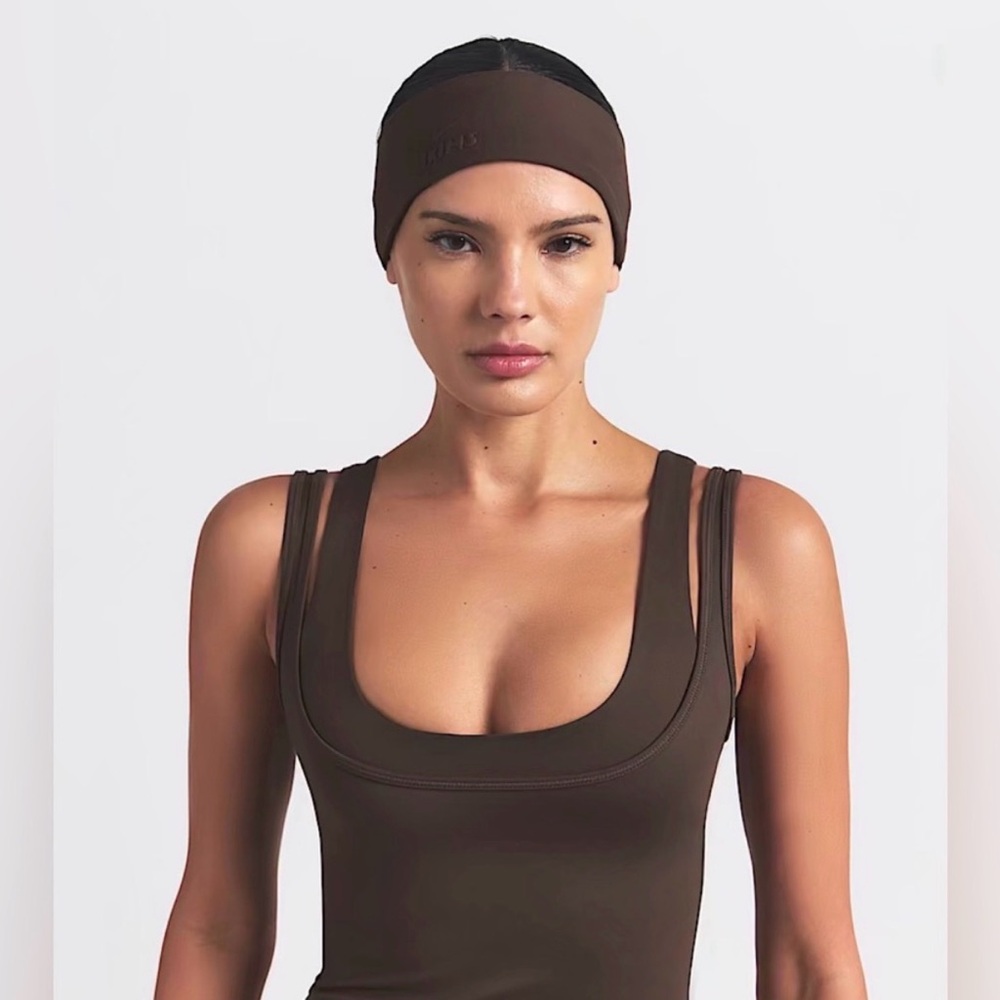 SKIMS X NIKE Dark Sepia Brown Headband NWT